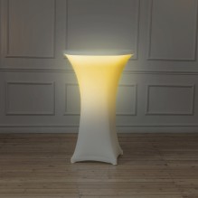 Stāvgalds ar apgaismojumu (RGB LED, akumulators) <br /><span style=text-transform:none;><small> ar vai bez galdauta, 70 cm</small></span>