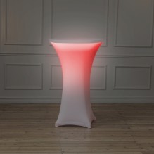 Stāvgalds ar apgaismojumu (RGB LED, akumulators) <br /><span style=text-transform:none;><small> ar vai bez galdauta, 70 cm</small></span>