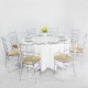 Круглый банкетный стол с Chiavari стульями | комплект для 8 человек, 150 см | arenda Круглый банкетный стол с Chiavari стульями | комплект для 8 человек, 150 см | arenda