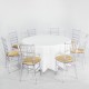 Круглый банкетный стол с Chiavari стульями | комплект для 8 человек, 150 см | arenda