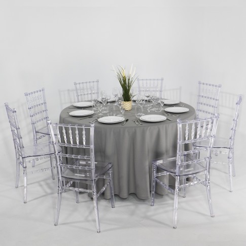 Круглый банкетный стол с Chiavari стульями | комплект для 8 человек, 150 см | arenda Круглый банкетный стол с Chiavari стульями | комплект для 8 человек, 150 см | arenda