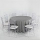 Круглый банкетный стол с Chiavari стульями | комплект для 8 человек, 150 см | arenda