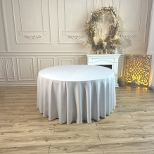 Круглый стол на 8-9 человек <br /><span style=text-transform:none;><small> с или без скатерти, 150 см </small></span> Круглый стол на 8-9 человек <br /><span style=text-transform:none;><small> с или без скатерти, 150 см </small></span>