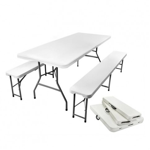 Galds un divi soli | komplekts, 180 cm Galds un divi soli | komplekts, 180 cm