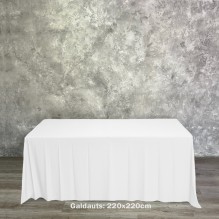 Складной стол на 6 человек <br /><span style=text-transform:none;><small> со скатертью или без, 180 см</small></span> Складной стол на 6 человек <br /><span style=text-transform:none;><small> со скатертью или без, 180 см</small></span>