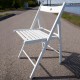Белый раскладной деревянный стул | arenda