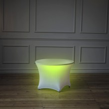 Маленький стол с панелью (RGB LED, аккумулятор) <br /><span style=text-transform:none;><small> со скатертью или без, 70 см</small></span> Маленький стол с панелью (RGB LED, аккумулятор) <br /><span style=text-transform:none;><small> со скатертью или без, 70 см</small></span>