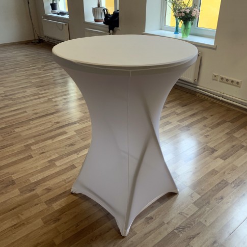 Saliekams bāra stāvgalds | ar zeķes tipa galdautu, 81 cm Saliekams bāra stāvgalds | ar zeķes tipa galdautu, 81 cm