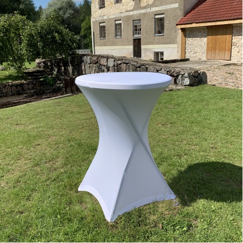 Saliekams bāra stāvgalds | ar zeķes tipa galdautu, 81 cm Saliekams bāra stāvgalds | ar zeķes tipa galdautu, 81 cm